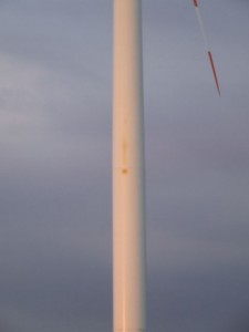 Windrad Feuer Brand Windrad