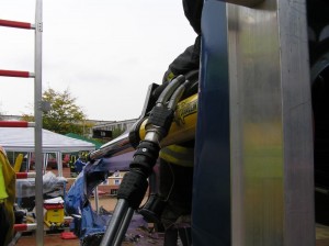Hydraulikzylinder Verkehrsunfall Bis an die Grenzen gehen, Rettungszylinder voll ausgefahren
