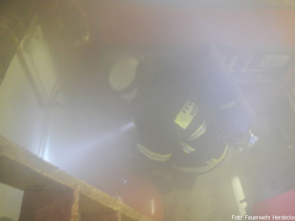 Dampf Feuerwehreinsatz Atemschutz