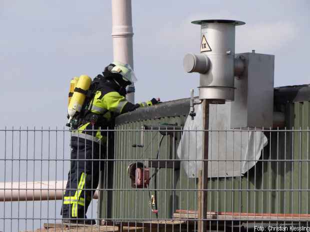 Feuer Biogasanlage Feuerwehr