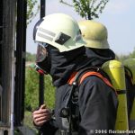 Atemschutztrupp kurz vor dem Einsatz