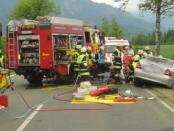 Selbstgebaute Rettungsplattform Steckleiterteile