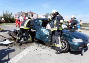 Unfall Motorradfahrer