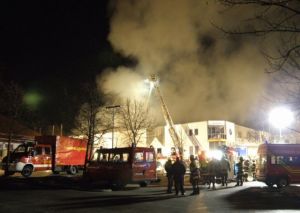 Brand einer Lagerhalle im Landkreis Dachau (Quelle: KFV Dachau)