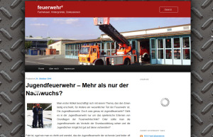 So schaut der erste Blog-Sprössling von feuerwehrleben.de aus