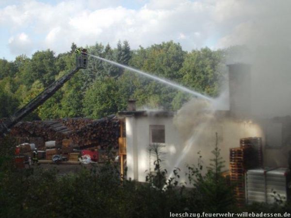 Brand Sägewerk