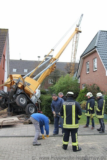 Feuerwehr Kranunfall