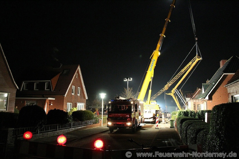 Feuerwehr Kranunfall