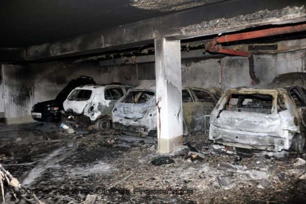 Großbrand Tiefgaragef