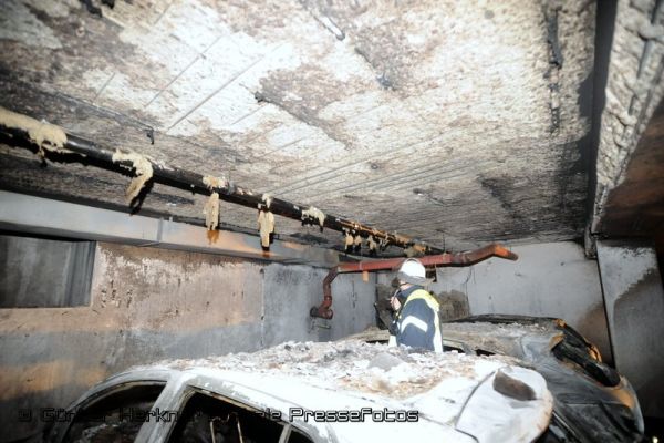 Großbrand Tiefgaragef