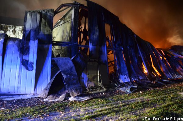 Großbrand Druckerei Ratingen