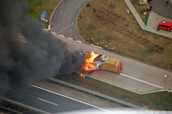 Luftaufnahme Feuerwehr