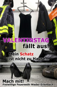 Die Valentinsaktion der Feuerwehr Nieder-Erlenbach