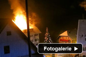 Dachstuhlbrand Feuerwehr