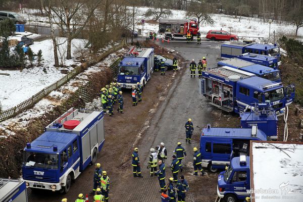 Großübung THW und Feuerwehr