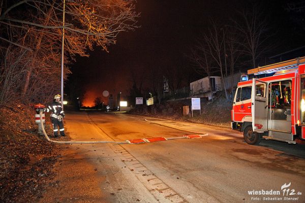 Großbrand Entsorgungsbetrieb