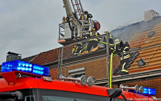 Dachstuhlbrand Reihenhaus
