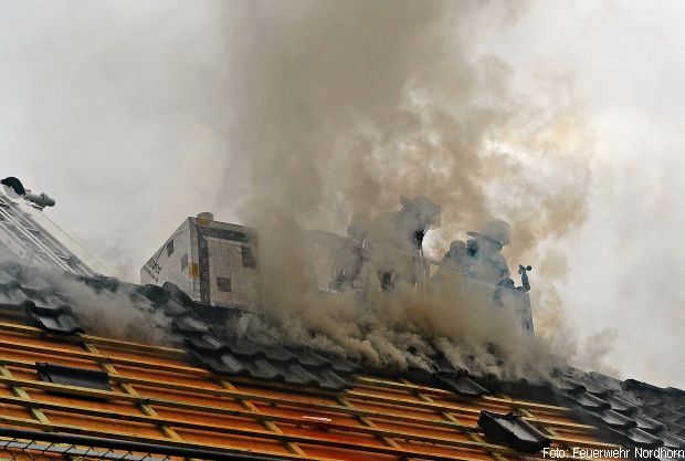 Dachstuhlbrand Reihenhaus