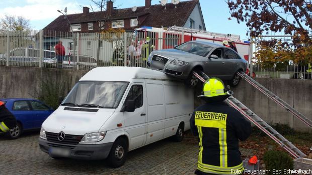 Pkw auf Transporter