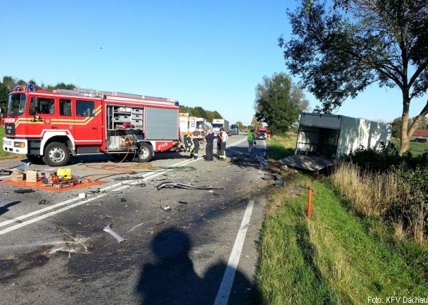 Tödlicher Verkehrsunfall Lkw
