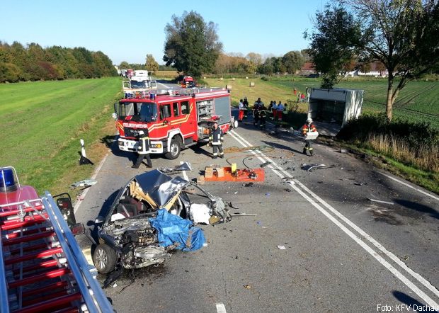 Tödlicher Verkehrsunfall Lkw