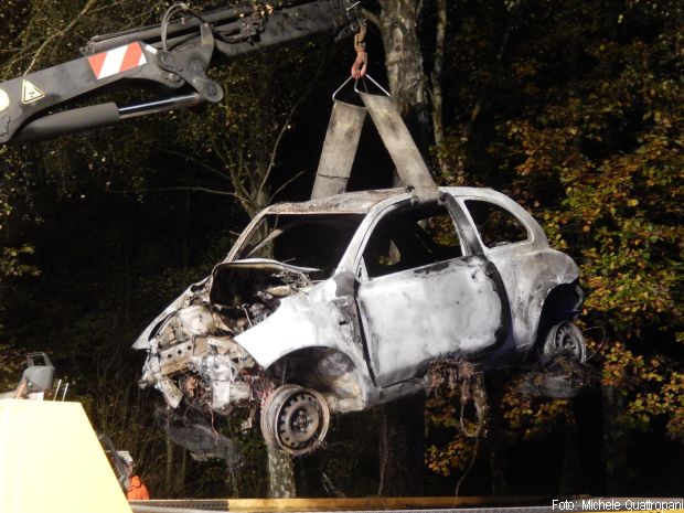 Wildunfall tödlich Brand