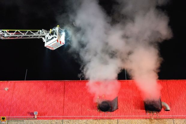 Brand Hackschnitzel Feuerwehr