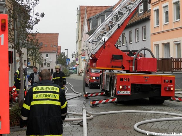 Großbrand Dachstuhl Kitzingen