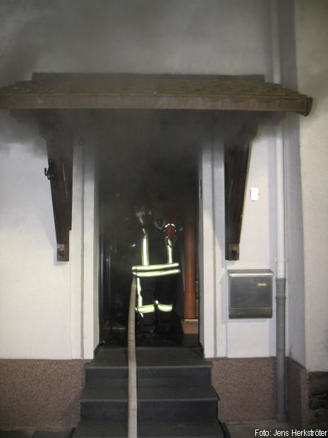 Brand Terrasse Wohnhaus