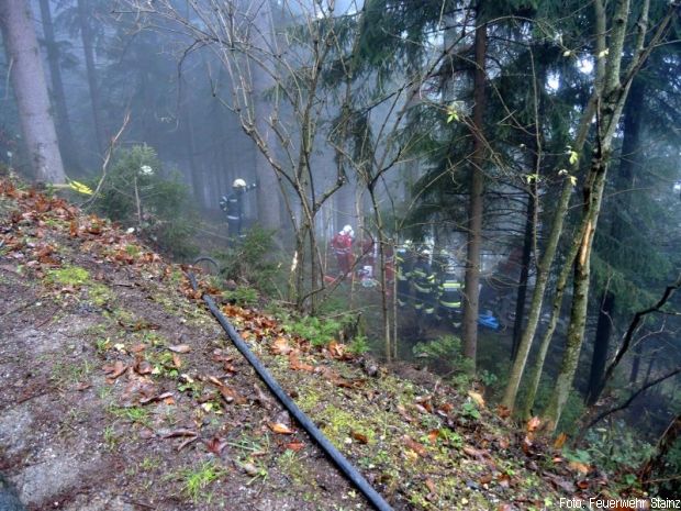 Unfallfahrzeug Hebekissen Mehrzweckzug