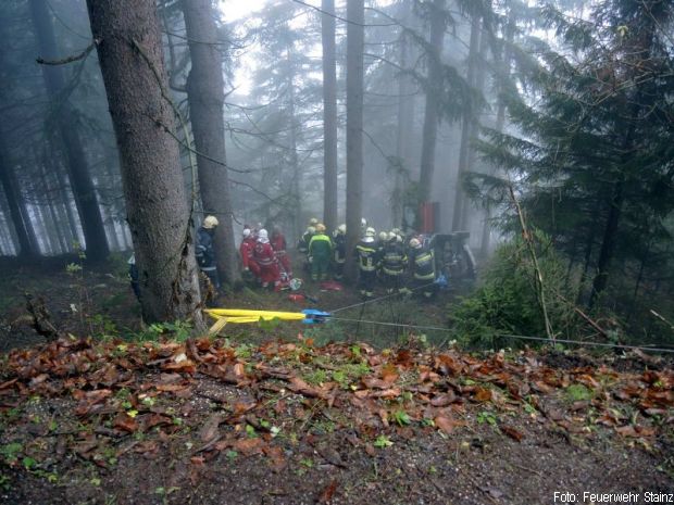 Unfallfahrzeug Hebekissen Mehrzweckzug