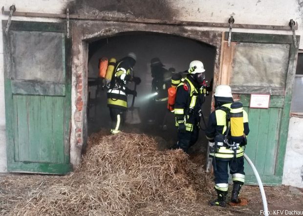 Brand Stallgebäude Dachau