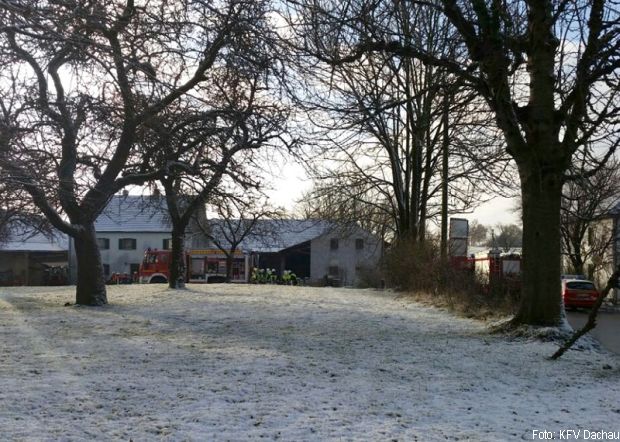 Brand Stallgebäude Dachau