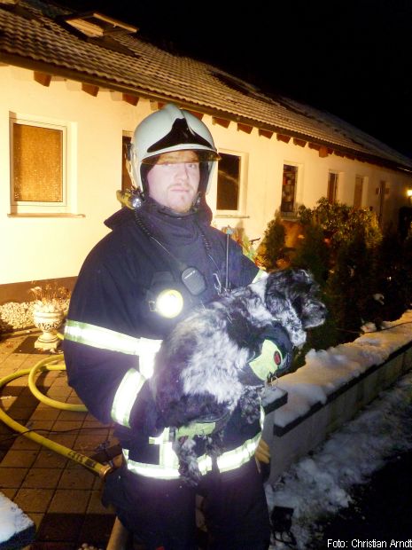 Wohnungsbrand Tiere Feuerwehr