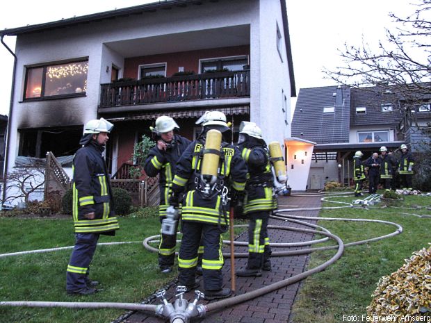 Brennende Person Arnsberg