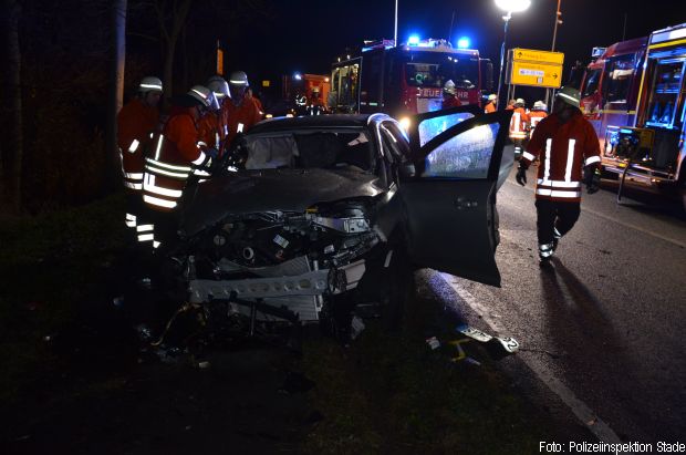 Mehre Eingeklemmte Verkehrsunfall