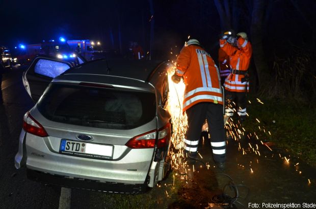 Mehre Eingeklemmte Verkehrsunfall