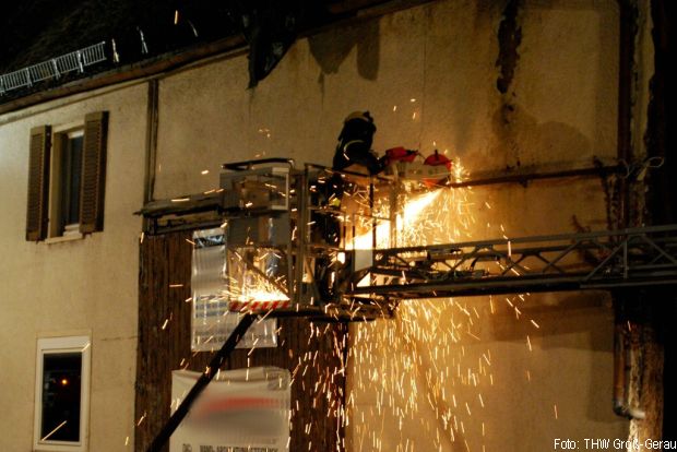 Gebäudeeinsturz THW Feuerwehr