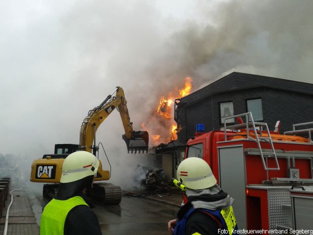 Großbrand Hotel Abriss