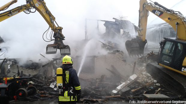Großbrand Hotel Abriss