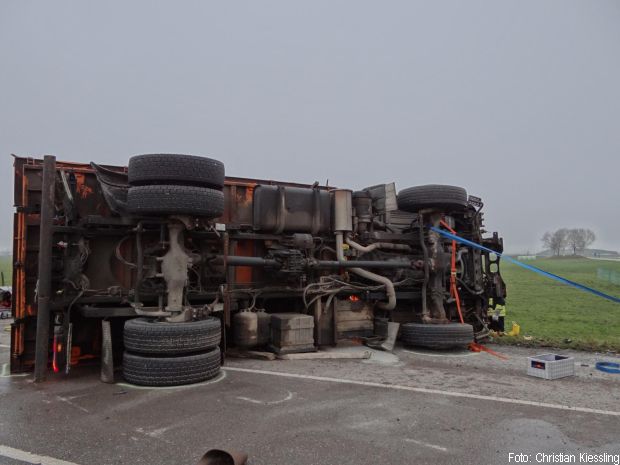 Lkw Dach entfernen Feuerwher