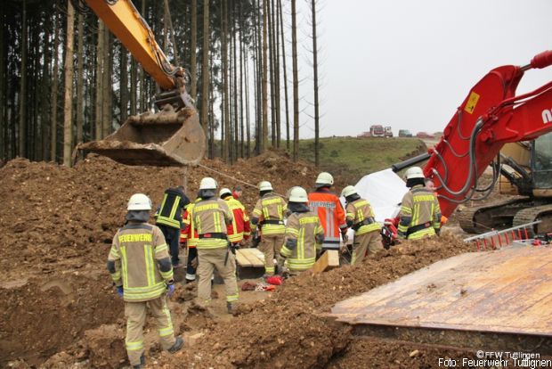 Tiefbauunfall Immendingen