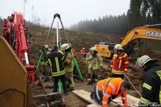 Tiefbauunfall Immendingen