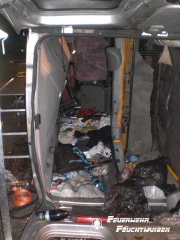 Verkehrsunfall Transporter Rettung