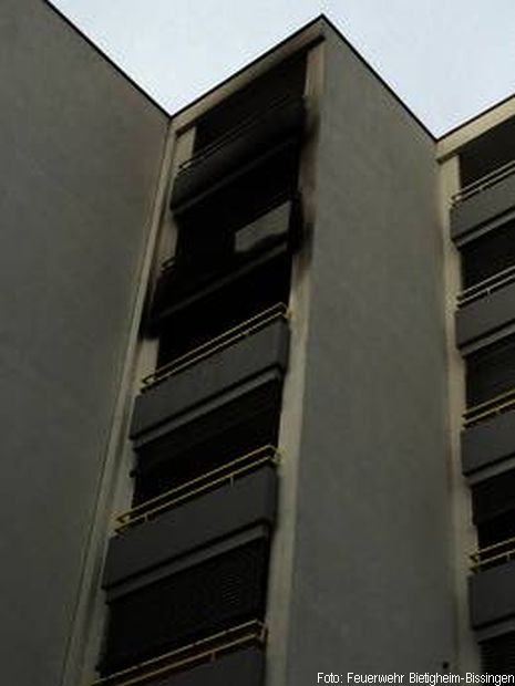Balkonbrand Wohnung Steigleitung