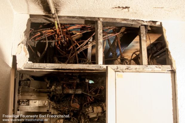 Elektroverteilung Brand Gebäude