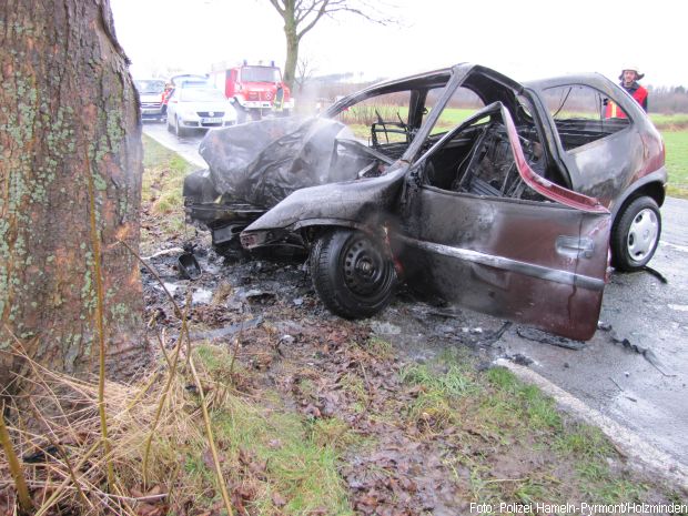 Pkw Unfall Brand