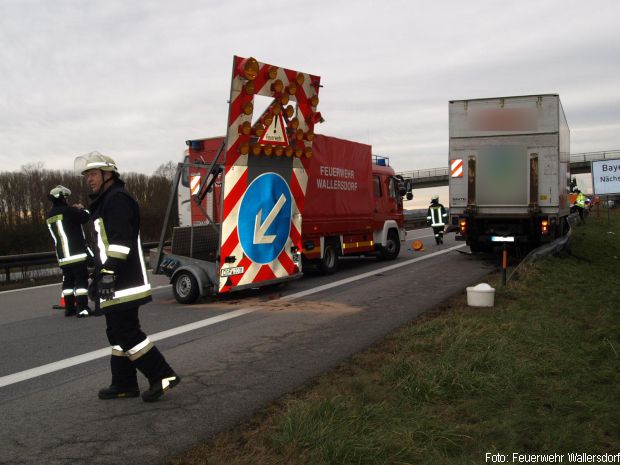 Unfall Absperrung Feuerwehr