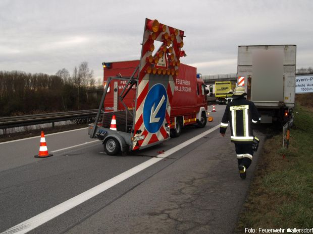 Unfall Absperrung Feuerwehr