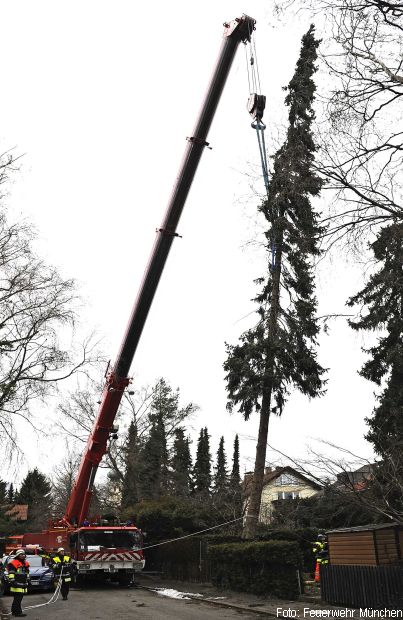 Unwetter München Feuerwehr Sturm